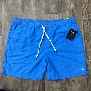 Eddie Bauer Swim Beach Elastic Waist Shorts Trunk Men’s Size XL Blue